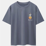 Galaxy Astronaut Print Drop Shoulder Oversize T-Shirt