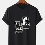 LA Palm Tree Print T-Shirt