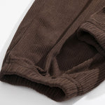Corduroy Drawstring Jogging Pants