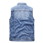 Men's Retro Lapel Denim Vest