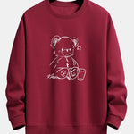 Bear Print Relax Fit Sweatshirt