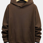 Basic Knitted Ribbed Hoodie