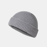 3 Pieces Solid Color Warm Knit Beanie Hat