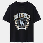 Los Angeles Varsity Print Heavy Weight Oversize T-Shirt