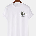 Hawaii Island Palm Tree Print T-Shirt & Swim Shorts