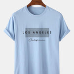 Los Angeles Checkered Print T-Shirt
