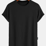 Muscle Fit Arc Hem Textured T-Shirt