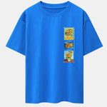 Sunflower Oil Painting Print Drop Shoulder Oversize T-Shirt