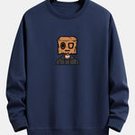 Cardboard Boy Print Relax Fit Sweatshirt