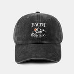 Sunrise Mountain Climbing Pattern Classic Retro Washed Cotton Baseball Cap