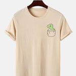 Pocket Dinosaur Print T-Shirt