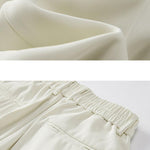 Slit Hem Pleated Trousers