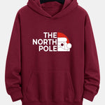 Santa Claus Slogan Print Relax Fit Hoodie