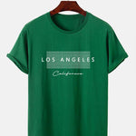 Los Angeles Checkered Print T-Shirt