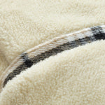 Teddy Fleece Lined Detachable Flannel Plaid Hooded Coat