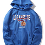 Los Angeles Basketball Print Hoodie