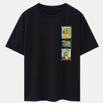 Sunflower Oil Painting Print Drop Shoulder Oversize T-Shirt