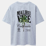 California Palm Tree Back Print Drop Shoulder Oversize T-Shirt