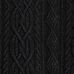Men's Vintage Stand Collar Knitted Cable Sweater