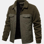 Quilted Lined Teddy Spliced Jacket