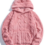 Geometry Jacquard Teddy Hoodie