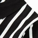 Striped Short Sleeve Sweater Polo