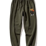Basketball Bear Print Jogger Pants