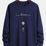 Long Sleeve Dream Print Cotton T-Shirt