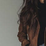 Women's Vintage Suede Trench Coat