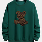 Cartoon Bear Print Relax Fit Sweatshirt