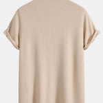 Knitted Ribbed Zip Polo