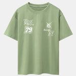 Digital Slogan Print Drop Shoulder Oversize T-Shirt
