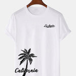 California Palm Tree Print T-Shirt