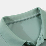 Solid Mesh Polo Shirt