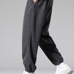 Corduroy Drawstring Jogging Pants