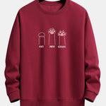 Cat Claws Print Relax Fit Sweatshirt