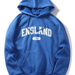 England Letter Print Hoodie