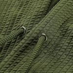3 Pieces Long Sleeve Muscle Fit Ribbed Arc Hem Hooded T-Shirts