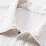 Knitted Geometric Jacquard Polo