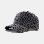 Leopard Pattern Plush Baseball Cap
