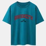 Brooklyn Print Drop Shoulder Oversize T-Shirt