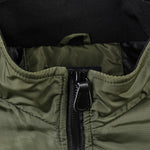 Quilted Lined Funnel Neck Bomber Jacket