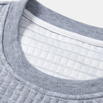 Long Sleeve Waffle Arc Hem T-Shirt