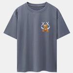 Smiley Bear Back Print Heavy Weight Oversize T-Shirt
