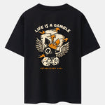 Ace Of Spades Back Print Heavy Weight Oversize T-Shirt