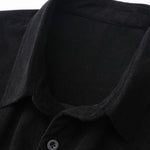 Plaid Corduroy Panel Shirt & Chino Cargo Jogger Pants