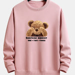 Slogan Bear Slogan Print Relax Fit Sweatshirt