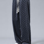Checkerboard Straight Leg Pants