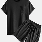 2 In 1 Waffle T-Shirt & Shorts