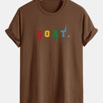 Regular Fit Goat Print Cotton T-Shirt
